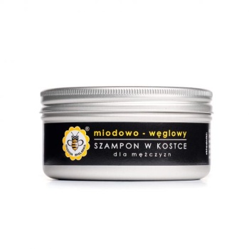 MIODOWA MYDLARNIA SZAMPON W KOSTCE MIODOWO - WĘGLOWY